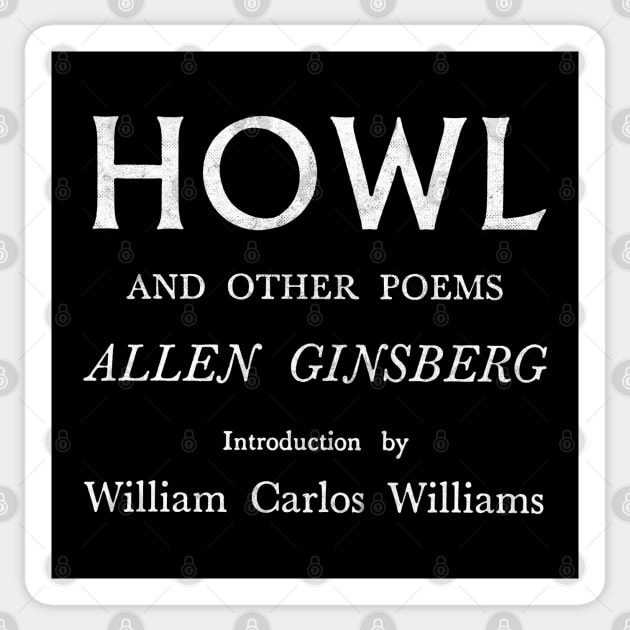 HOWL / / / Allen Ginsberg Sticker by DankFutura